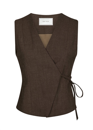 Samara melange waistcoat Brown Melange Neo Noir 